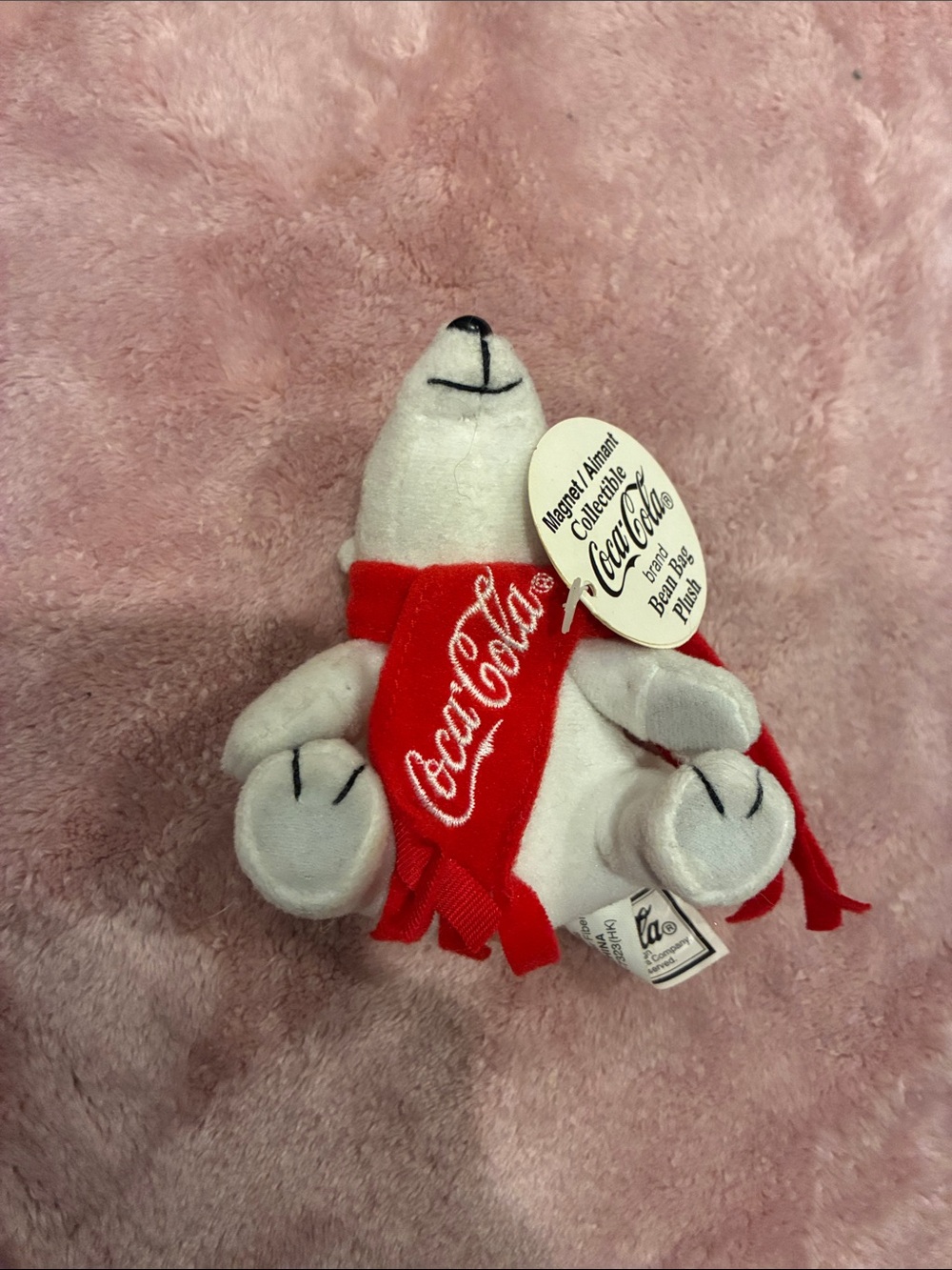 Coca-Cola White Polar Bear with Red Branded Scarf